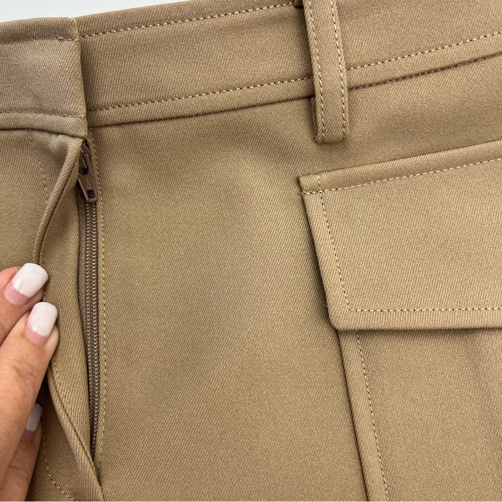 Theory‎ Lupah Prospective Safari Mini Skirt Womens Tan Size 6 Office Event - Picture 7 of 11